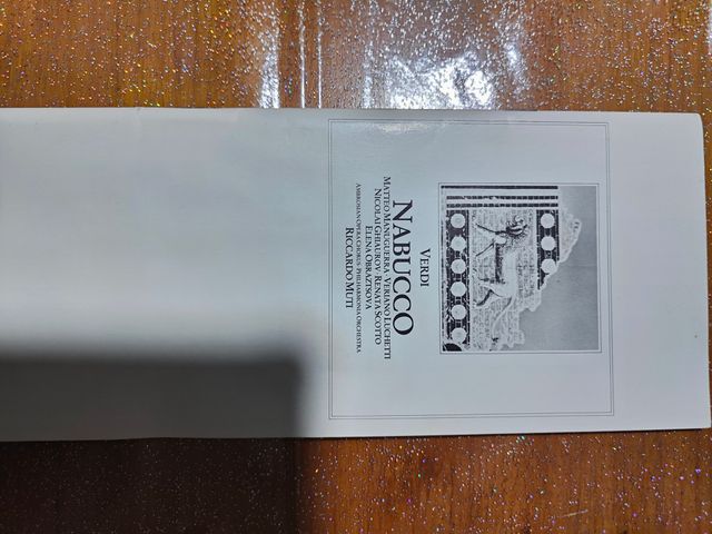 NABUCCO orchestrato RICCARDO MUTI opera in 4 atti