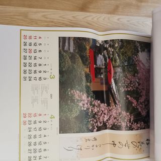 calendario 2001 Japan giapponese vintage 12 mesi