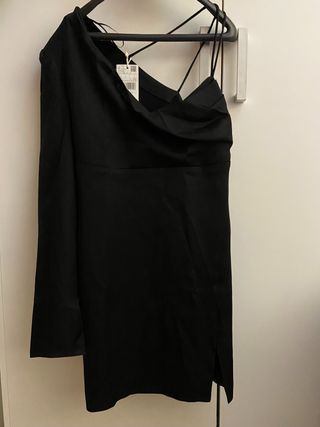 Vestido negro fiesta Mango