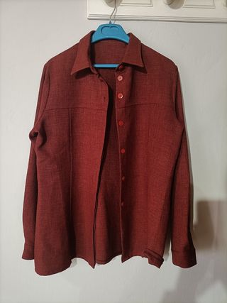Sobrecamisa granate vintage