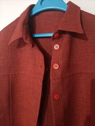 Sobrecamisa granate vintage