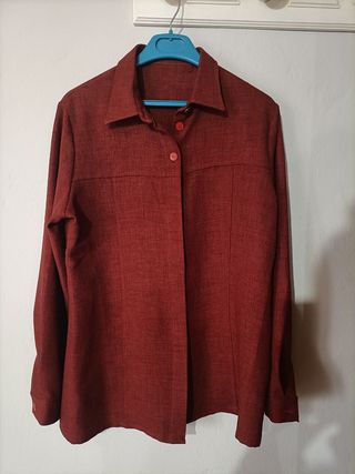 Sobrecamisa granate vintage