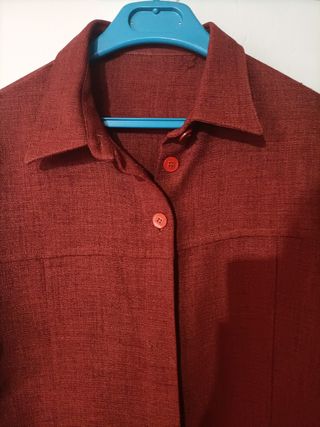 Sobrecamisa granate vintage