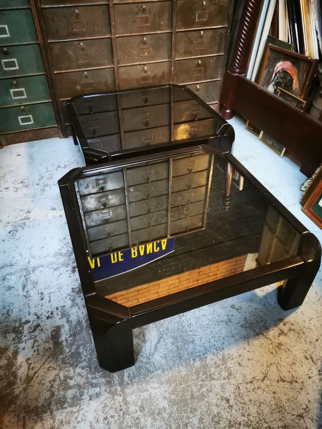 Quesa 1 Mesa de centro vintage. Espejo