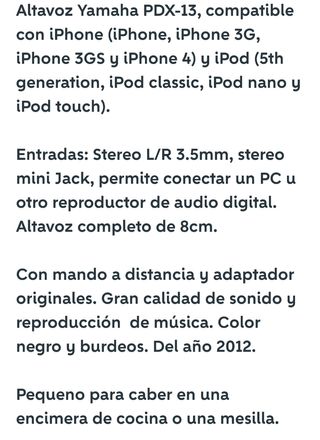 Altavoz Yamaha PDX-13