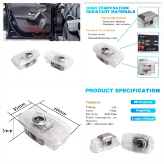 Luz Logo Puerta Mercedes CLA W118 C257 C238