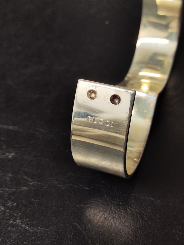 Bracciale vintage Gucci argento 925 completo scato