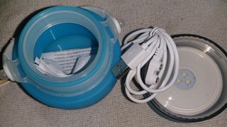 Botella extensible y farol solar