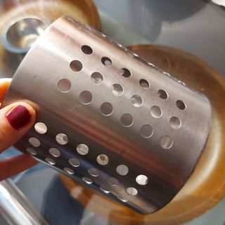 LOTE embudo y escurridor acero inoxdi