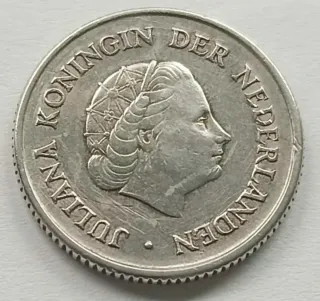 1/4 Gulden 1967 Antillas Holandesas Plata