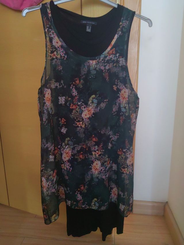 Blusa doppia estiva con stampa elegante