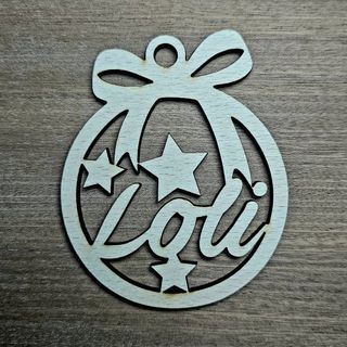 Bolas de Navidad de madera