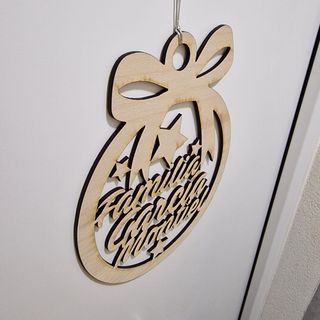 Bolas Navidad Madera Puerta