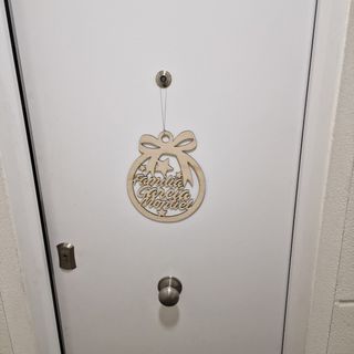 Bolas Navidad Madera Puerta