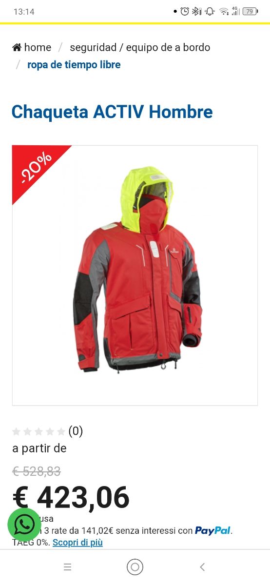 Casaco Plastimo Activ Offshore