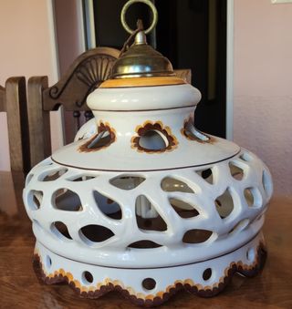 Lampara tipo porcelana Antigua