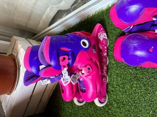 Patines Línea Niños Oxelo Play 3 Rosa