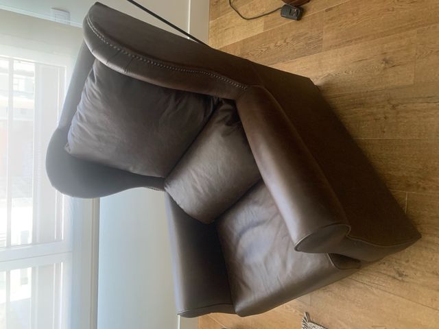 Sillon de Piel Orejero Vintage