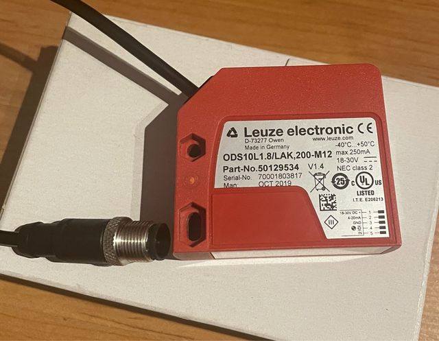 Sensor de distancia óptico Leuze