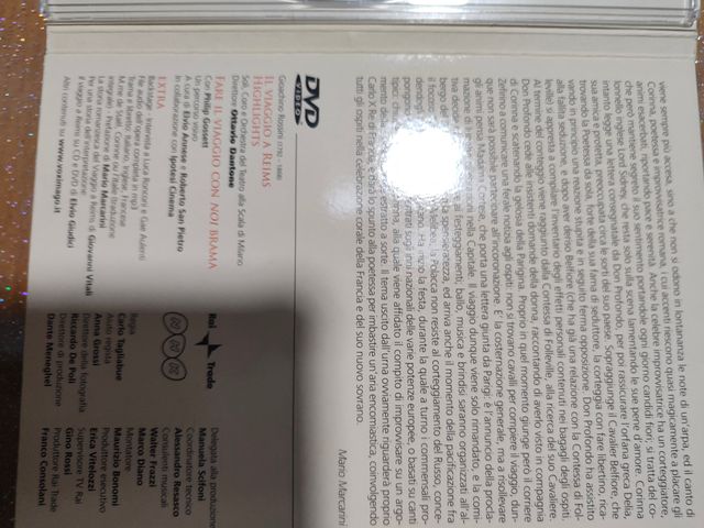 DVD + CD Gioacchino Rossini "Il viaggio a Reims"