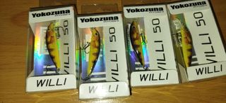 Lote 4 señuelos yokozuna willi