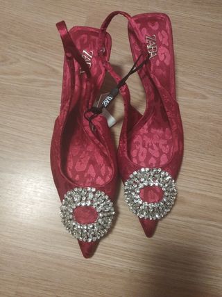 Zapatos de tacón corto Zara mujer 37 