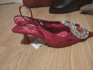 Zapatos de tacón corto Zara mujer 37 
