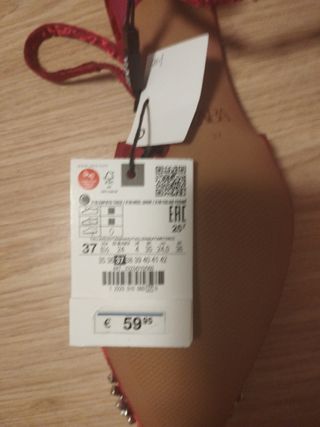 Zapatos de tacón corto Zara mujer 37 