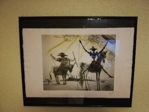 litografia facsimil de dali numerada y firmada