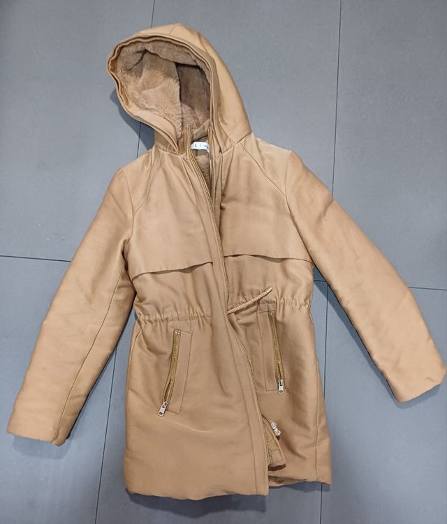 Abrigo, Trenza color camel talla L