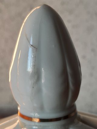 BOMBONERA antigua de cerámica Jando.