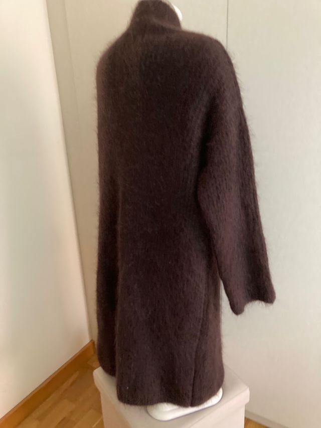 MASSIMO DUTTI Cárdigan largo tipo kimono - Marrón