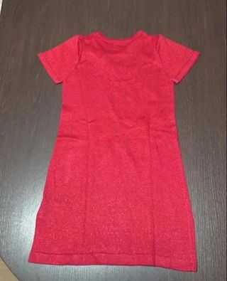Vestito cotone H&M 6-8 anni rosso