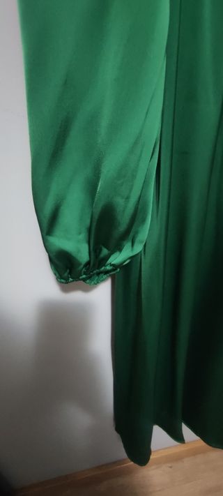 Vestido mujer largo verde. Talla M