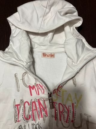 Felpa con cerniera e cappuccio Brums 5 anni