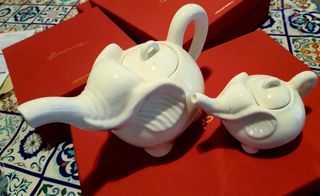 Teiera porcellana bianca