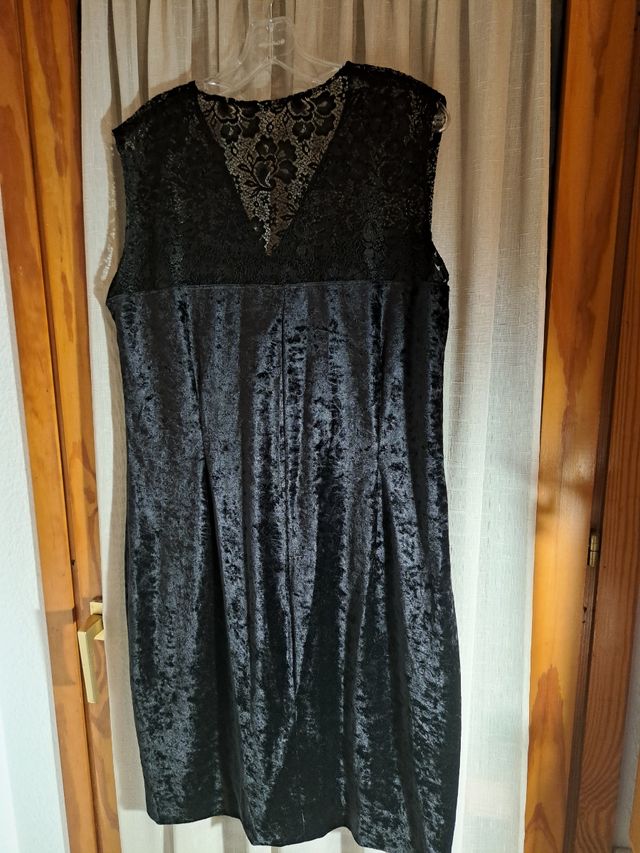 Vestido negro terciopelo