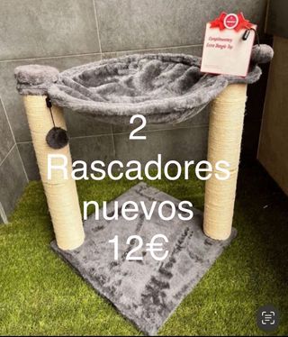 lote 2 rascadores hamacas juguete gato NUEVAS