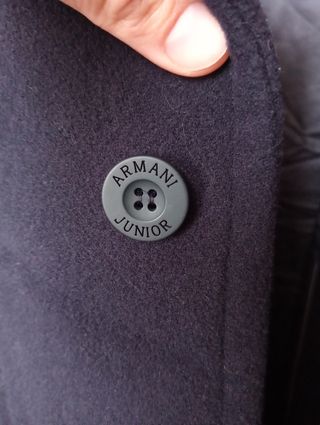 Cappottino lana e kashmir Armani Junior