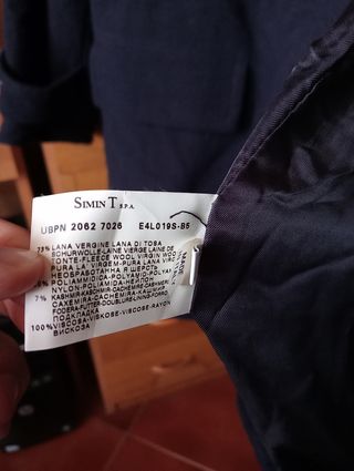 Cappottino lana e kashmir Armani Junior