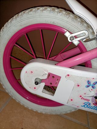 Bicicleta niña minnie rosa de 4 a 7 años de 14"