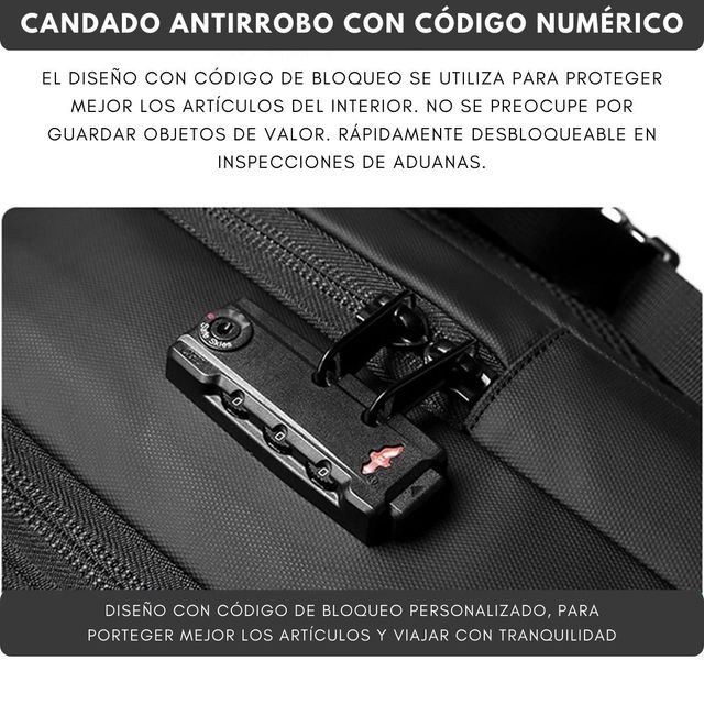 MOCHILA de VIAJE para CABINA con SISTEMA de VACÍO