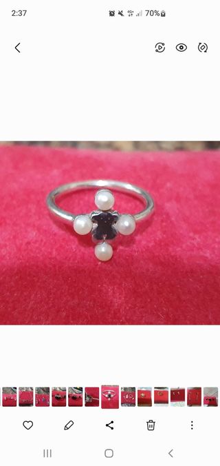 Anillo Tous con perlas