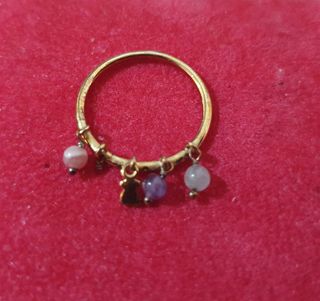 Anillo Tous dorado y motivos