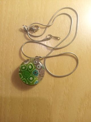 Collana con ciondolo vetro di Murano