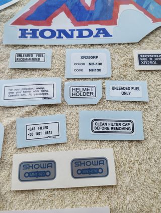 Kit de pegatinas honda XR 250 l