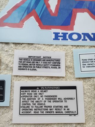 Kit de pegatinas honda XR 250 l