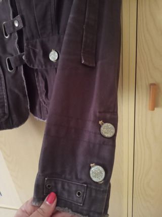 Giacca giubbino bottoni gioiello