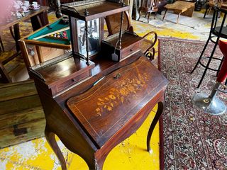 ANTIGUO BURO ESCRITORIO MARQUETERIA