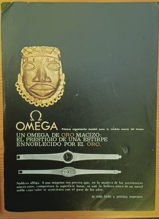publicidad relojes de aquella época original